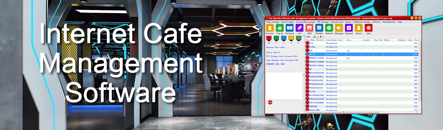 Internet Cafe Management